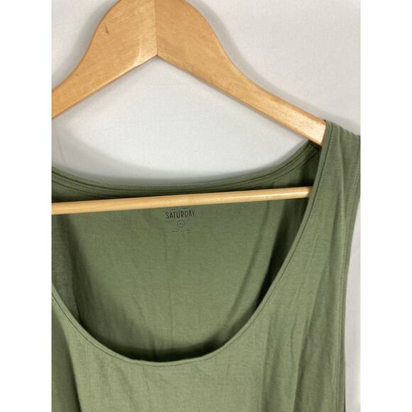 Kate Spade Saturday Let Loose Olive Green Tank Size XL - Picture 4 of 6
